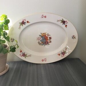 Vintage 60s bohemia Czechoslovakia dinner plate